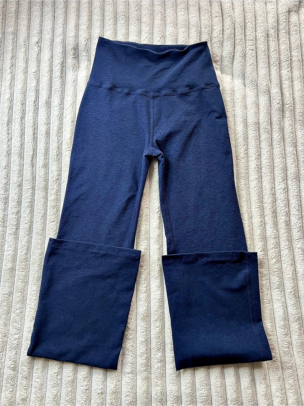 Beyond Yoga Spacedye Practice High Waisted Bootcut Pant Blue Medium
